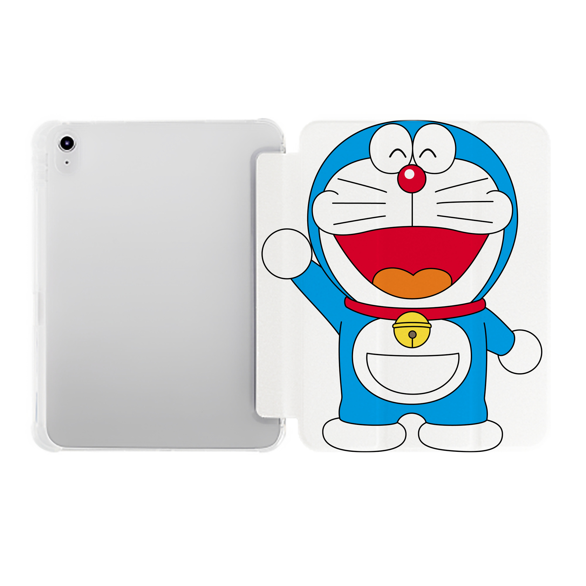 （画像用） ドラえもん Doraemon IPad ケース ペン収納付き 三つ折りスタンド PUレザー×シリコン 対応機種9.5/10.5/10.9インチ
